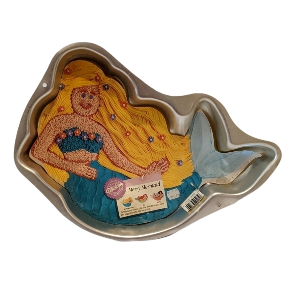 VINTAGE Wilton Merry Mermaid cake pan